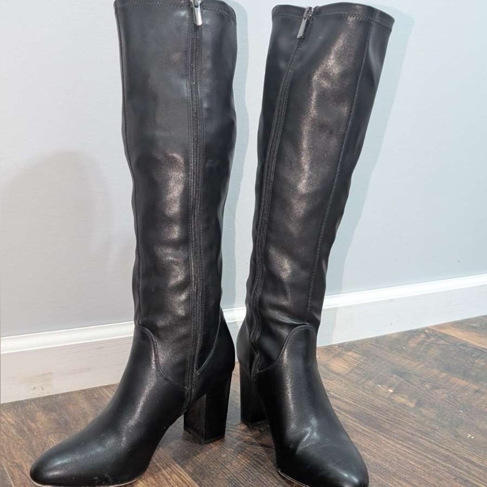 Michael Shannon Black Heeled Boots